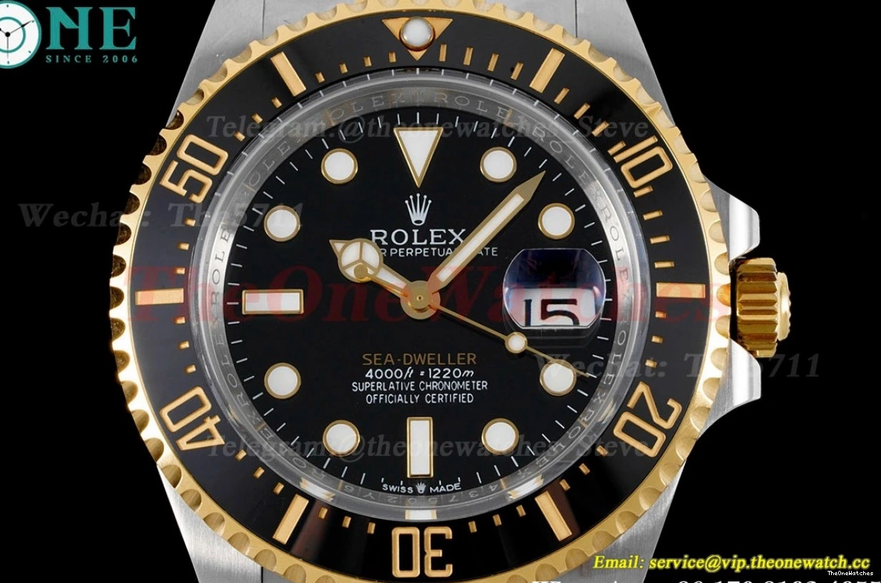 SeaDweller Black Dial 126603 SS VR3235 43mm YG APF 0319